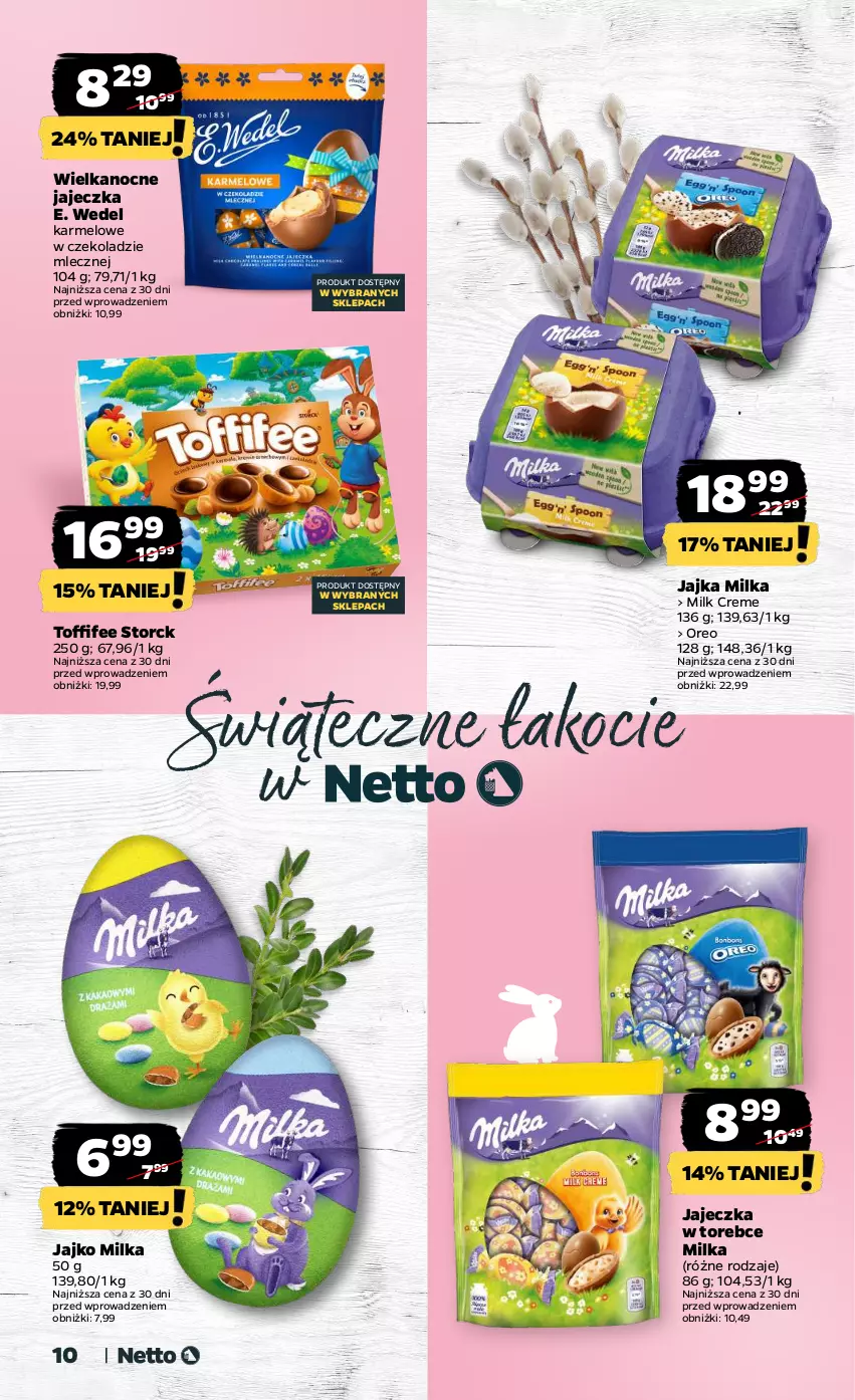 Gazetka promocyjna Netto - Wielkanoc - ważna 18.03 do 30.03.2024 - strona 10 - produkty: E. Wedel, Koc, Milka, Oreo, Toffifee