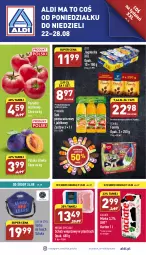 Gazetka promocyjna Aldi - Pełny katalog - Gazetka - ważna od 28.08 do 28.08.2022 - strona 1 - produkty: Tchibo, Sok pomarańczowy, Sok, Gra, Zott, Bell, Mięsne specjały, Lody, Schab wieprzowy, Torba, Tymbark, Tchibo Family, Bella, Jogobella, Pomidor malinowy, Mleko, Fa