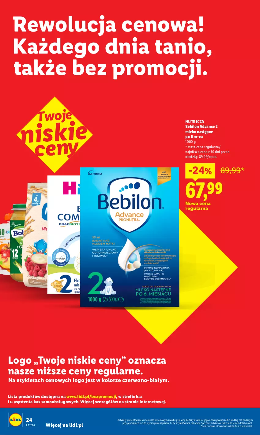 Gazetka promocyjna Lidl - Rewolucja cenowa! - ważna 23.05 do 01.07.2026 - strona 24 - produkty: BEBILON, Mleko, O nas