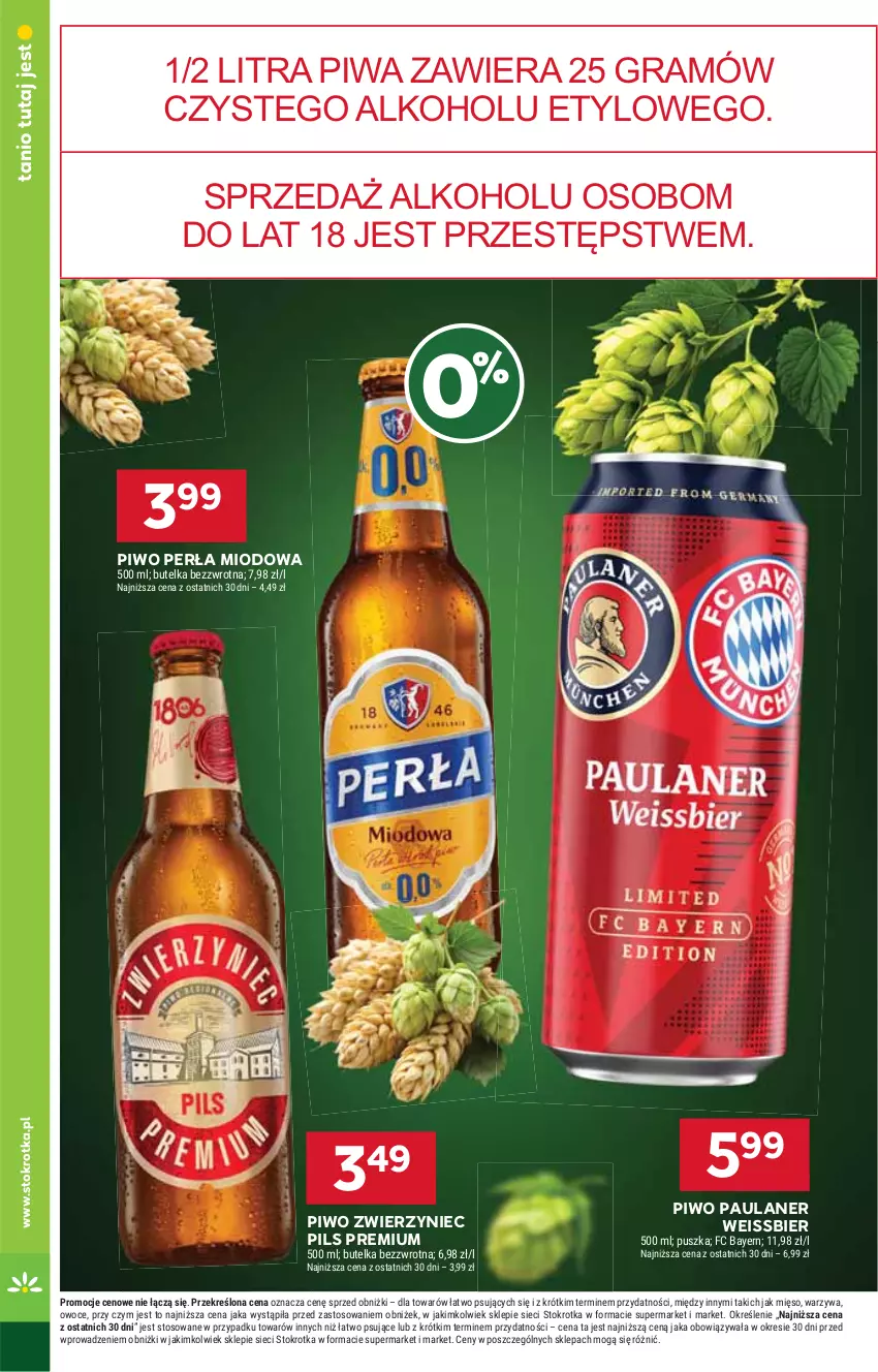 Gazetka promocyjna Stokrotka - Market - ważna 12.06 do 16.06.2025 - strona 16 - produkty: Gra, Mięso, Owoce, Perła, Piwa, Piwo, Warzywa