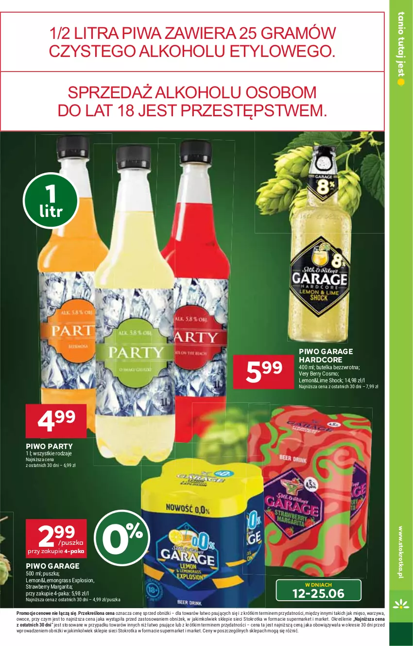Gazetka promocyjna Stokrotka - Market - ważna 12.06 do 16.06.2025 - strona 19 - produkty: Gra, Mięso, Owoce, Piwa, Piwo, Warzywa