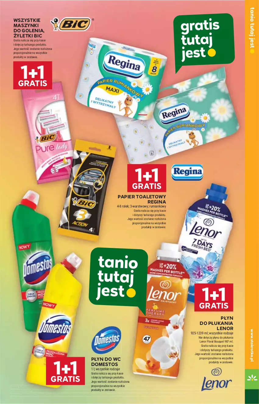 Gazetka promocyjna Stokrotka - Market - ważna 12.06 do 16.06.2025 - strona 23 - produkty: BIC, Domestos, Gin, Gra, HP, Lenor, Papier, Papier toaletowy, Płyn do płukania, Płyn do wc