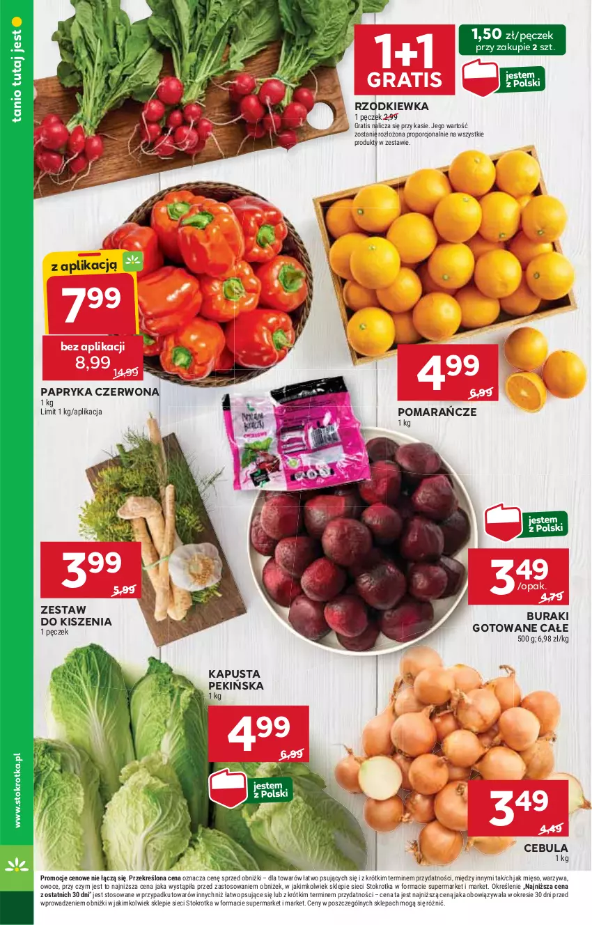 Gazetka promocyjna Stokrotka - Market - ważna 12.06 do 16.06.2025 - strona 8 - produkty: Buraki, Cebula, Gra, Mięso, Owoce, Papryka, Papryka czerwona, Pomarańcze, Por, Rzodkiewka, Warzywa