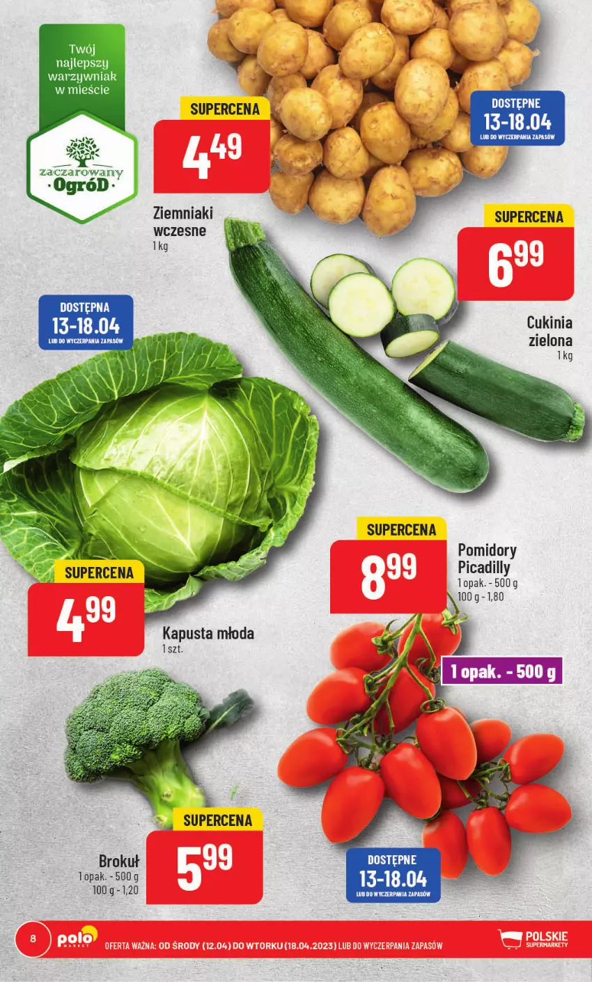 Gazetka promocyjna PoloMarket - Gazetka pomocyjna - ważna 12.04 do 18.04.2023 - strona 8 - produkty: Ogród, Pomidory, Ziemniaki
