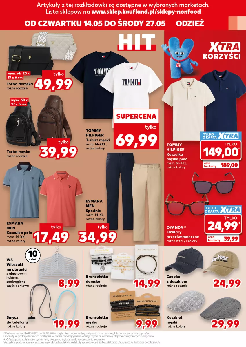 Gazetka promocyjna Kaufland - Kaufland - ważna 14.05 do 27.05.2026 - strona 11 - produkty: Bransoletka, Czapka, Kaszkiet, Kosz, Koszulka, Smycz, Spodnie, T-shirt, Telefon, Torba, Ubrania, Wieszak