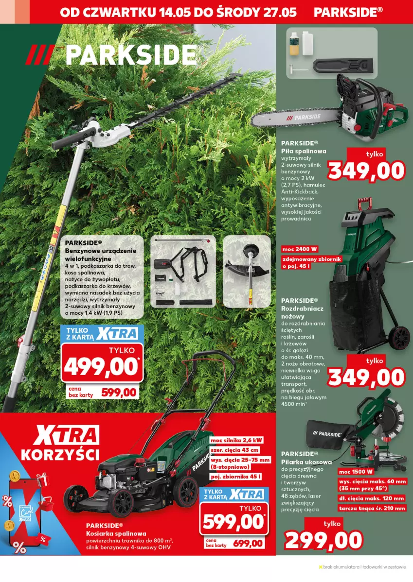 Gazetka promocyjna Kaufland - Kaufland - ważna 14.05 do 27.05.2026 - strona 14 - produkty: Kasza, Kosiarka, Mule, Noż, Nożyce, Parkside, Pilarka ukosowa, Por, Ser, Sok, Sport, Tarcza tnąca, Tran, Waga
