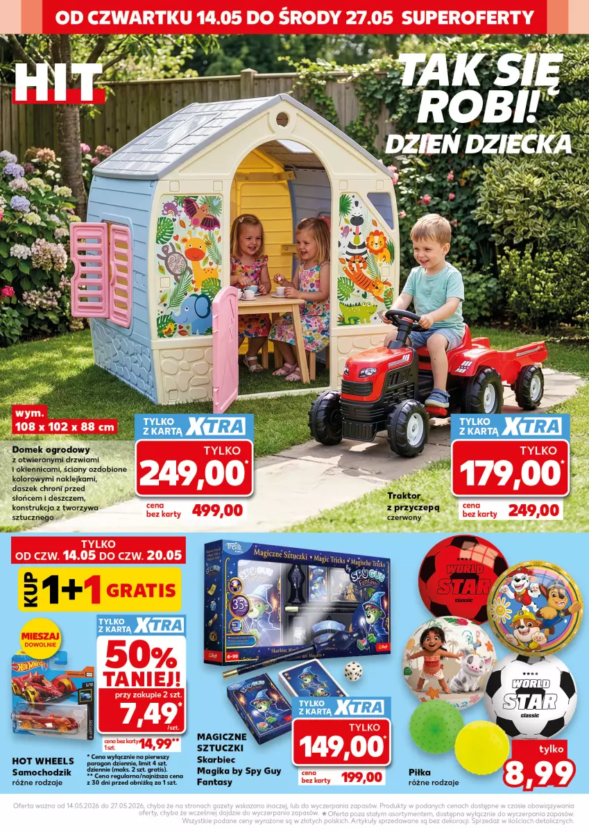 Gazetka promocyjna Kaufland - Kaufland - ważna 14.05 do 27.05.2026 - strona 18 - produkty: Chodzik, Drzwi, Fa, Fanta, Hot Wheels, Klej, Traktor