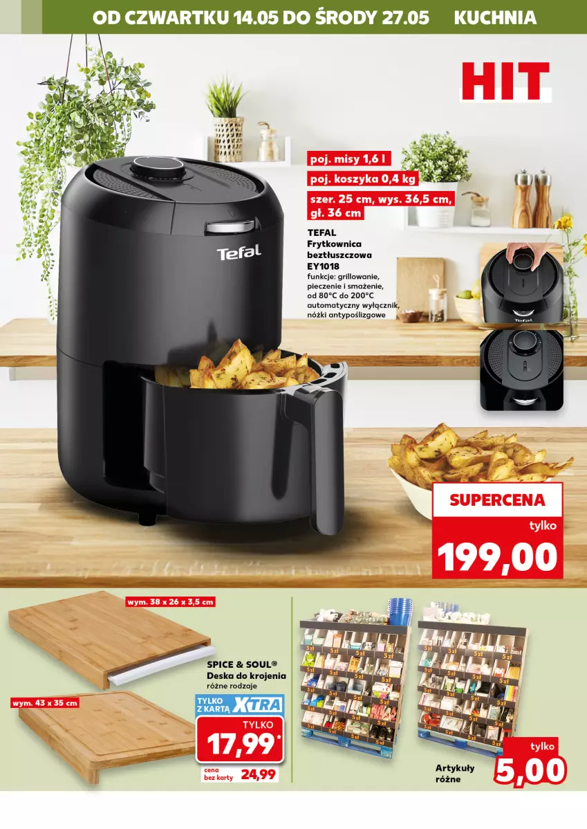 Gazetka promocyjna Kaufland - Kaufland - ważna 14.05 do 27.05.2026 - strona 8 - produkty: Deska do krojenia, Fa, Grill, Kuchnia, Piec, Tefal