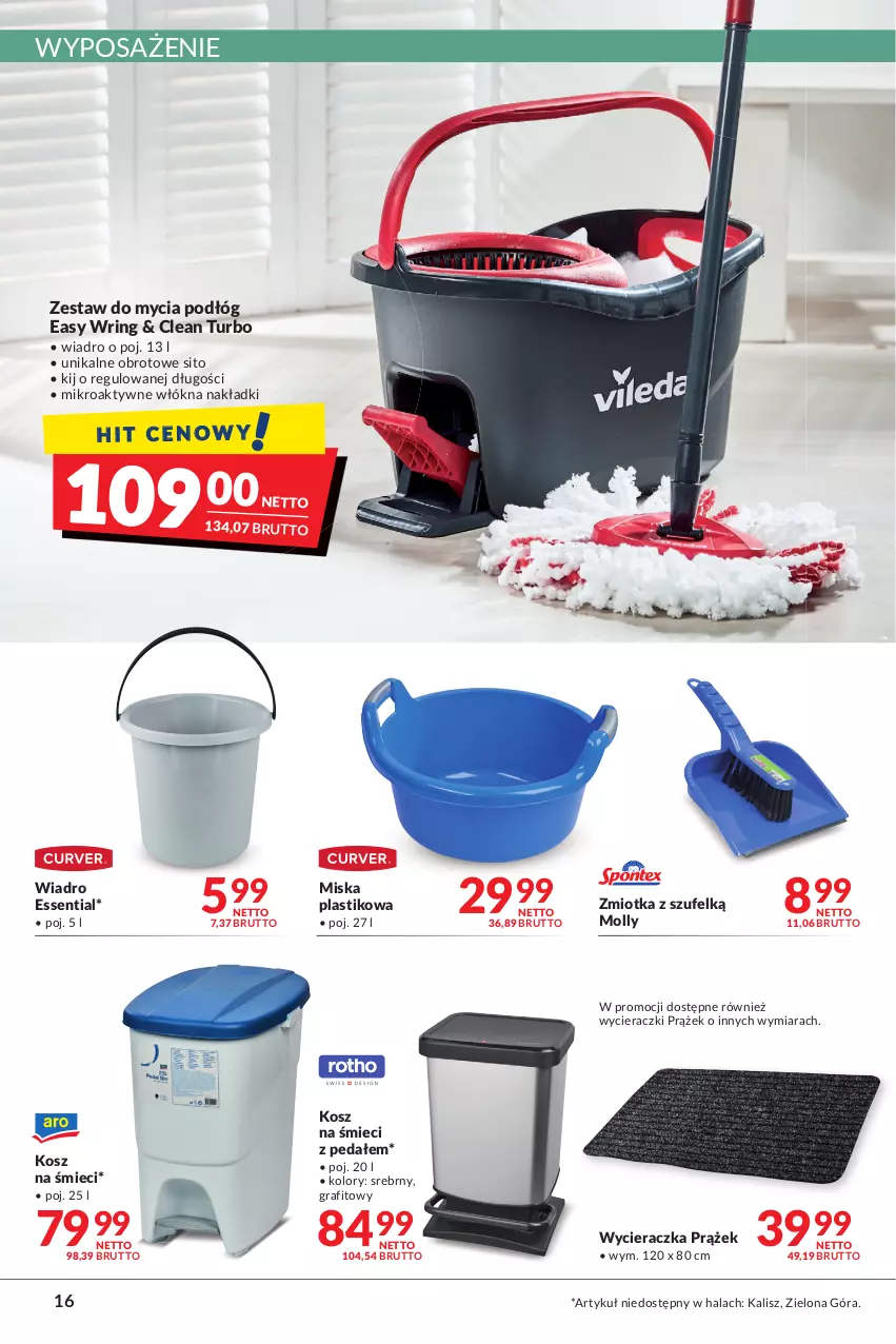 Gazetka promocyjna Makro - [Oferta promocyjna] Artykuły spożywcze i przemysłowe - ważna 14.06 do 27.06.2022 - strona 16 - produkty: Gra, Kosz, Miska, Sito, Wiadro, Wycieraczka