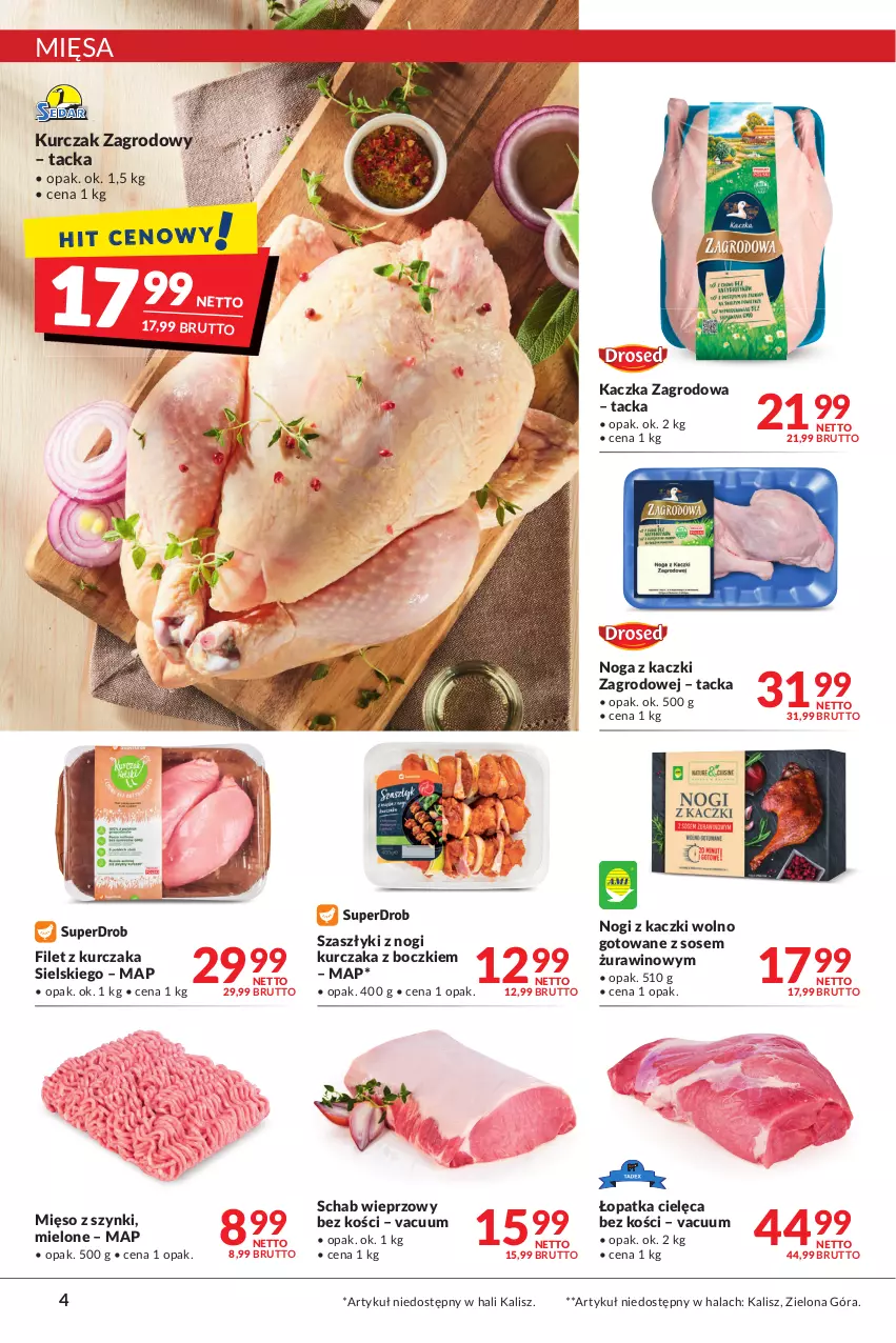 Gazetka promocyjna Makro - [Oferta promocyjna] Artykuły spożywcze i przemysłowe - ważna 14.06 do 27.06.2022 - strona 4 - produkty: Kaczka, Kurczak, Mięso, Noga z kaczki, Schab wieprzowy, Sos, Wino