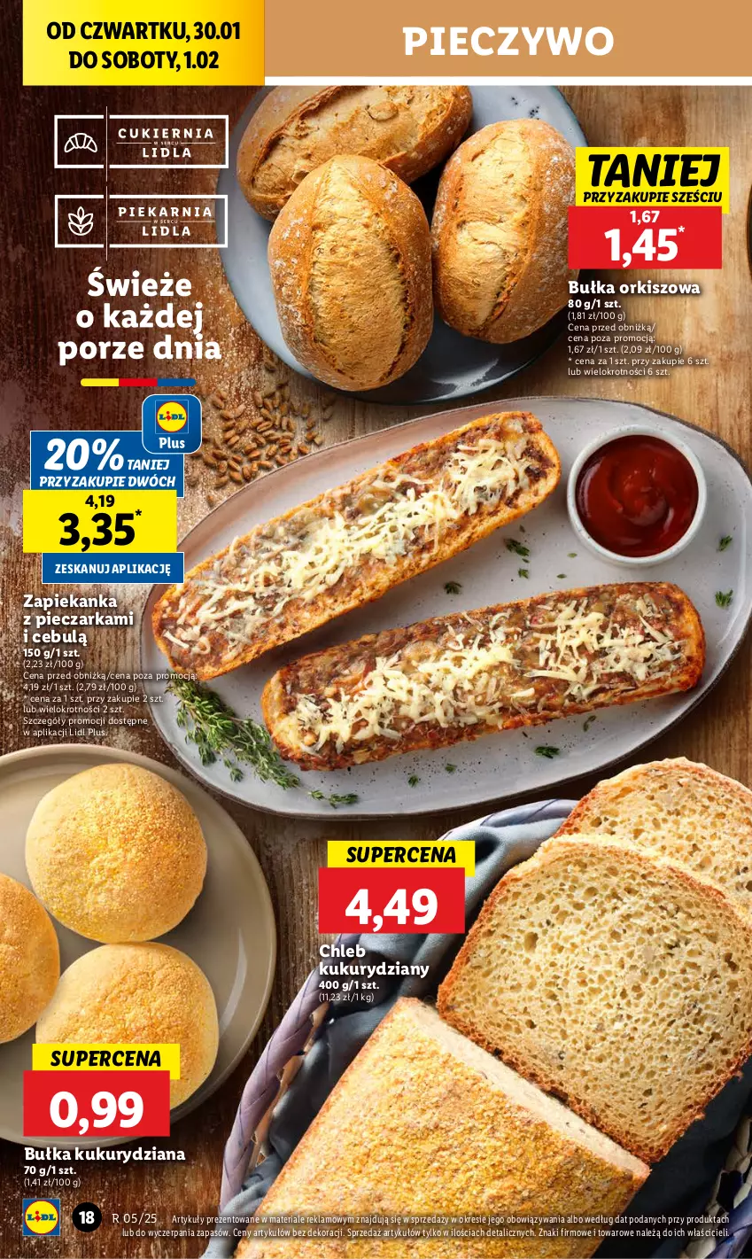 Gazetka promocyjna Lidl - GAZETKA - ważna 30.01 do 01.02.2025 - strona 20 - produkty: Bułka, Chleb, Piec, Pieczarka, Pieczywo, Zapiekanka