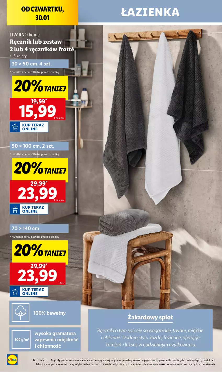 Gazetka promocyjna Lidl - GAZETKA - ważna 30.01 do 01.02.2025 - strona 22 - produkty: Gra, Ivar, Rama, Ręcznik, Sok