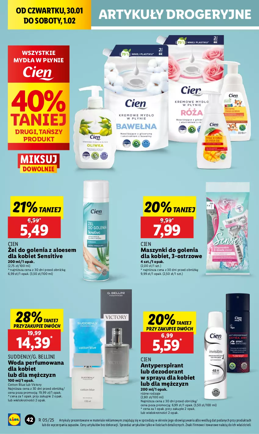 Gazetka promocyjna Lidl - GAZETKA - ważna 30.01 do 01.02.2025 - strona 48 - produkty: Antyperspirant, Bell, Dezodorant, Perfum, Woda, Woda perfumowana