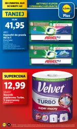 Gazetka promocyjna Lidl - GAZETKA - Gazetka - ważna od 01.02 do 01.02.2025 - strona 14 - produkty: Papier, Velvet, Ręcznik, Ariel, Kapsułki do prania