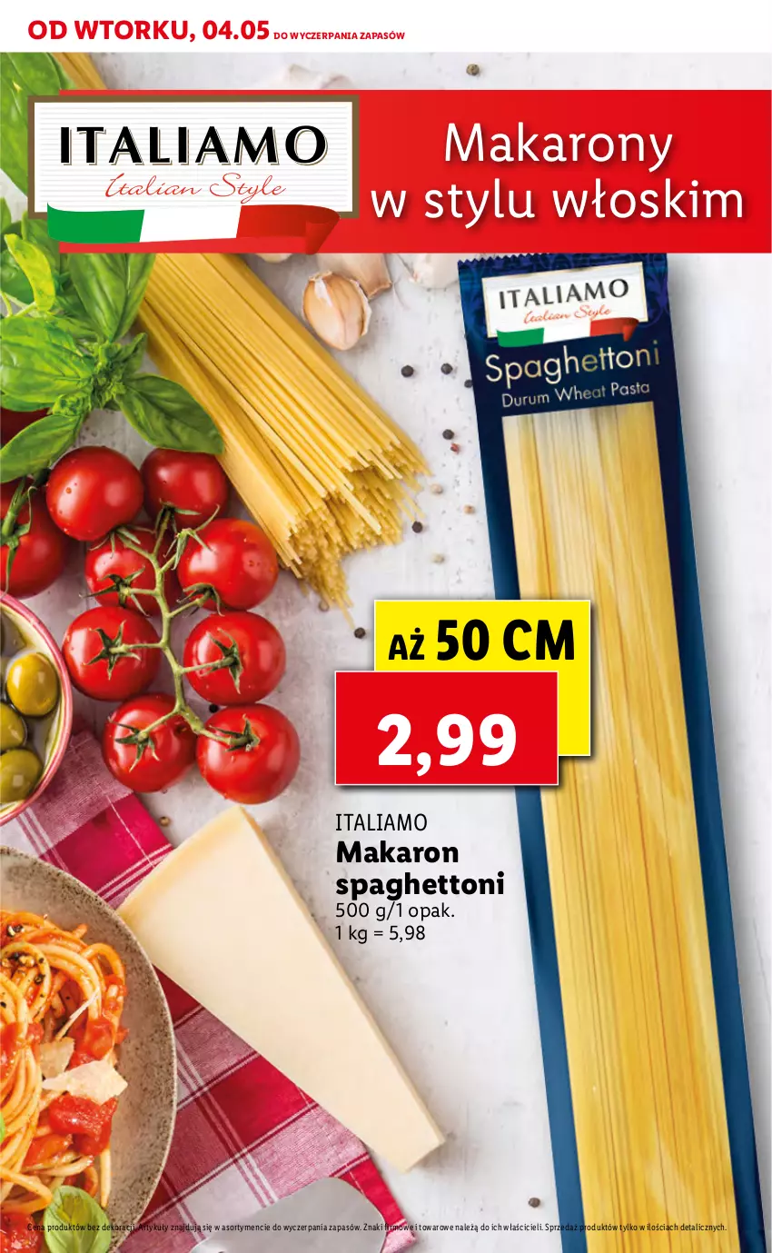 Gazetka promocyjna Lidl - TYDZIEŃ WŁOSKI - ważna 04.05 do 05.05.2021 - strona 2 - produkty: Makaron