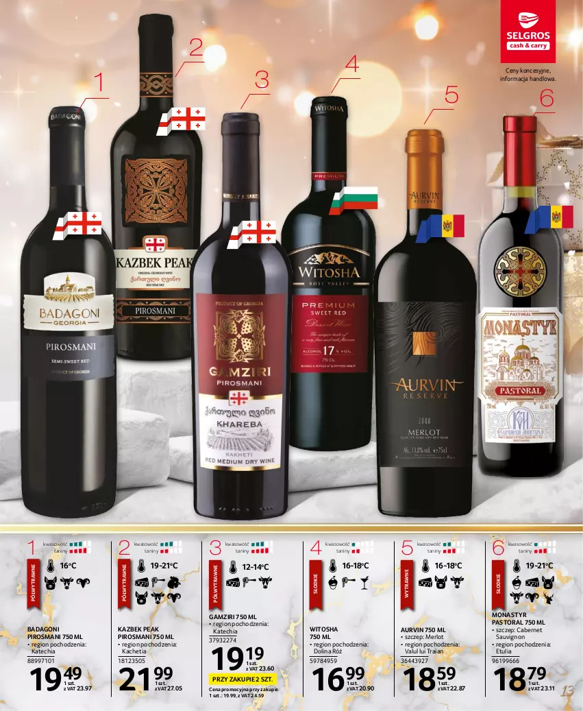 Gazetka promocyjna Selgros - Katalog Wina - ważna 01.12 do 14.12.2022 - strona 13 - produkty: Astor, Cabernet Sauvignon, Chia, Merlot