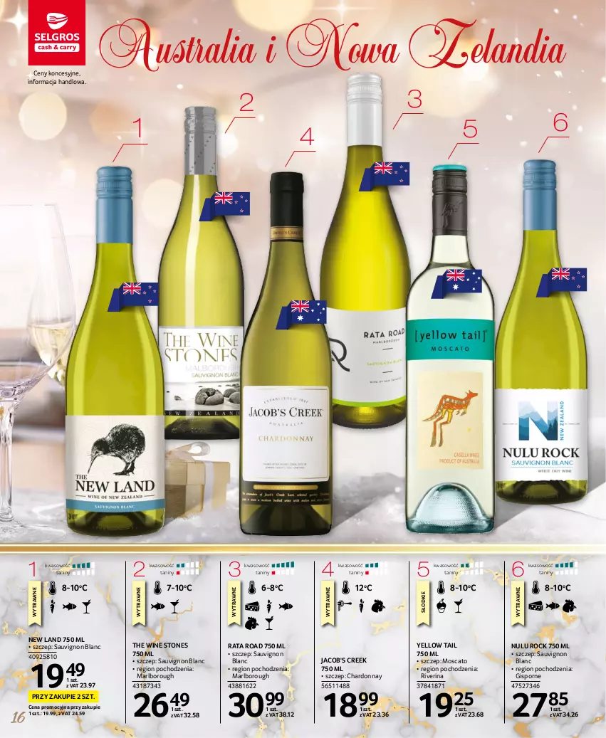 Gazetka promocyjna Selgros - Katalog Wina - ważna 01.12 do 14.12.2022 - strona 16 - produkty: Chardonnay, Por, Sauvignon Blanc