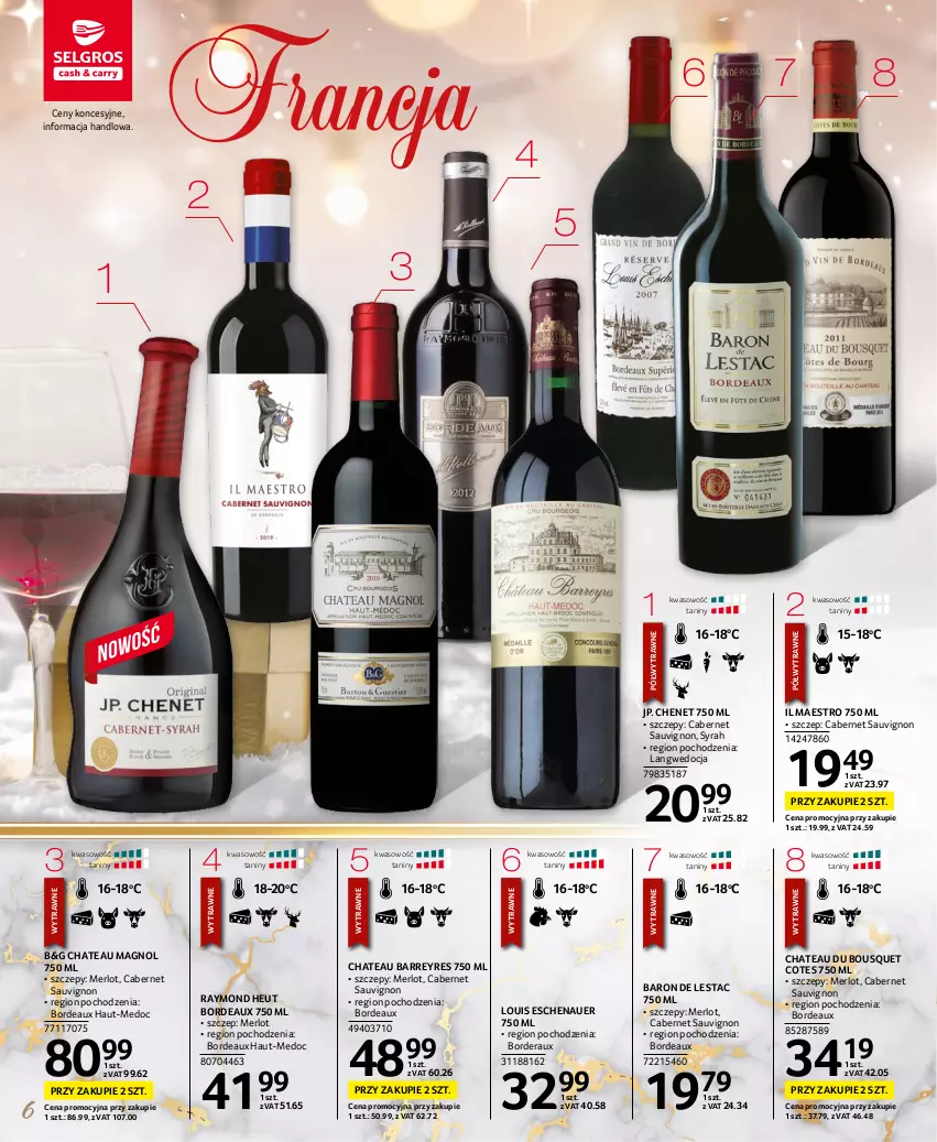Gazetka promocyjna Selgros - Katalog Wina - ważna 01.12 do 14.12.2022 - strona 6 - produkty: Bordeaux, Cabernet Sauvignon, Merlot