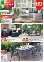 Gazetka promocyjna Leroy Merlin - Gazetka Leroy Merlin - Gazetka - ważna od 03.06 do 03.06.2025 - strona 2 - produkty: Krzesło ogrodowe, Sofa narożna, Sok, Puf, Huśtawka, Stolik, Stół, Sofa, Markiza, Parasol, Krzesło, Siedzisko, Fotel, Fa