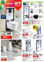 Gazetka promocyjna Leroy Merlin - Gazetka Leroy Merlin - Gazetka - ważna od 03.06 do 03.06.2025 - strona 22 - produkty: Kompakt WC, Grzejnik, Włącznik pojedynczy, Sok, Ser, Sól, Gra, Przewód, Rura, Zestaw podtynkowy WC, Zlew, Tablet, Miska wisząca, Zlewozmywak, Deska wolnoopadająca, Gniazdo pojedyncze, Włącznik podwójny, Ramka, LANA, Mydelniczka, Kubek, Dozownik, Grohe, Miska