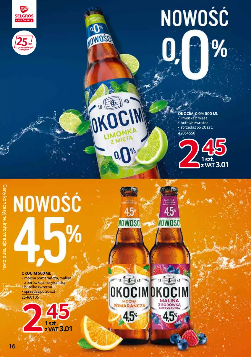 Gazetka promocyjna Selgros - Katalog Markowe Produkty - ważna 19.04 do 04.05.2022 - strona 16 - produkty: Koc, Limonka, Okocim