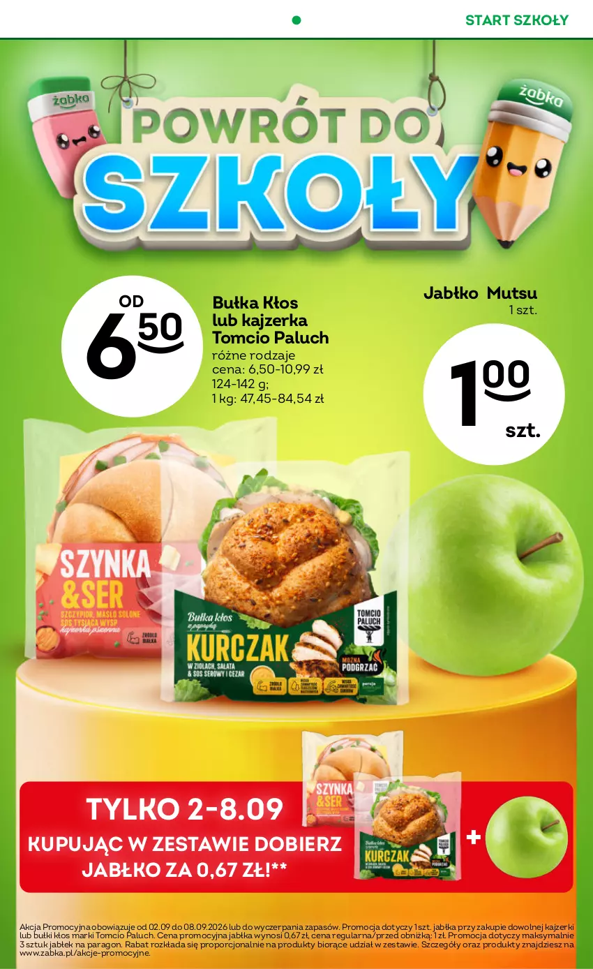 Gazetka promocyjna Żabka - gazetka-promocyjna-35-36-2026 - ważna 26.08 do 08.09.2026 - strona 7 - produkty: Bułka, Jabłka, Kajzerka, Por