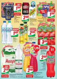 Gazetka promocyjna Dino - Gazetka 39 - Gazetka - ważna od 03.10 do 03.10.2023 - strona 2 - produkty: Mus, Gin, Tiger, Schweppes, Muszynianka, Napój gazowany, Kubuś, Woda, Napój, Herbapol, Fa