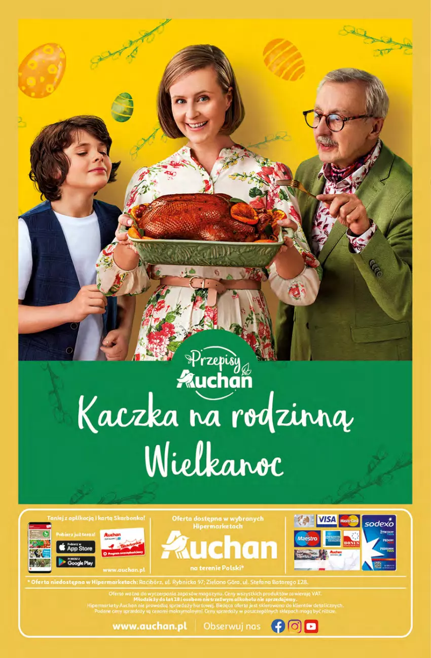 Gazetka promocyjna Auchan - przeNISKIE CENY przesmaczna Wielkanoc Hipermarkety - ważna 07.04 do 16.04.2022 - strona 36 - produkty: Fa, Kaczka, Ser