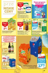 Gazetka promocyjna Auchan - przeNISKIE CENY przesmaczna Wielkanoc Hipermarkety - Gazetka - ważna od 16.04 do 16.04.2022 - strona 27 - produkty: Piwa, Piwo, Sok, Ser, Mus, Gra, Pepsi max, Mirinda, Tera, Pepsi, Sok jabłkowy, Piwo jasne, Muszynianka, Tymbark, Woda, Gala, Napój