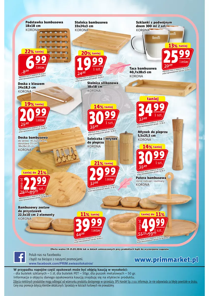 Gazetka promocyjna Prim Market - ważna 26.03 do 01.04.2026 - strona 32 - produkty: Fa, Lanki, Młynek, Pieprz, Ser, Sok, Solniczka, Stolnica, Tera