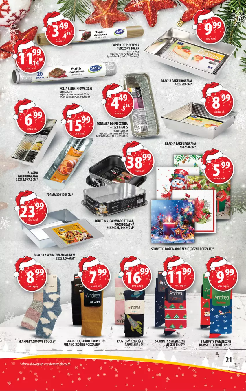 Gazetka promocyjna Arhelan - Gazetka - ważna 13.12 do 24.12.2024 - strona 21 - produkty: Dzieci, Fa, Folia aluminiowa, Gra, Karp, Papier, Papier do pieczenia, Piec, Tortownica