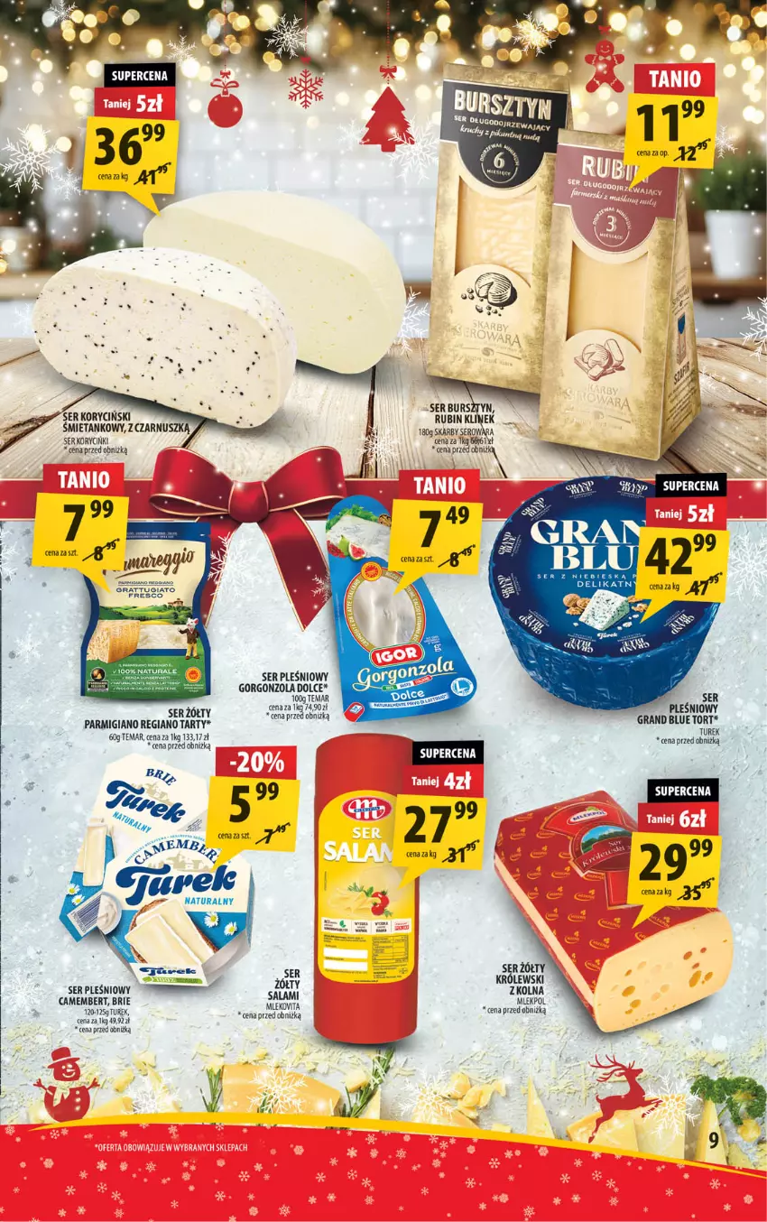 Gazetka promocyjna Arhelan - Gazetka - ważna 13.12 do 24.12.2024 - strona 9 - produkty: Brie, Camembert, Gorgonzola, Gra, Mleko, Mlekovita, Ser, Ser pleśniowy