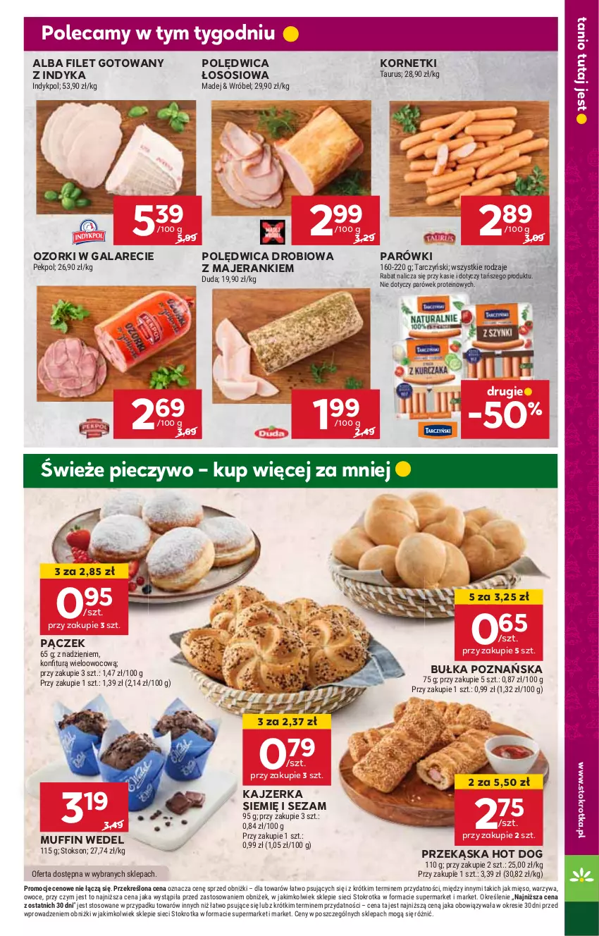 Gazetka promocyjna Stokrotka - Supermarket Opole/Radom - ważna 12.12 do 18.12.2024 - strona 11 - produkty: Bułka, Gala, Hot dog, HP, Kajzerka, Pączek, Parówki, Piec, Pieczywo, Polędwica, Sezam, Sos