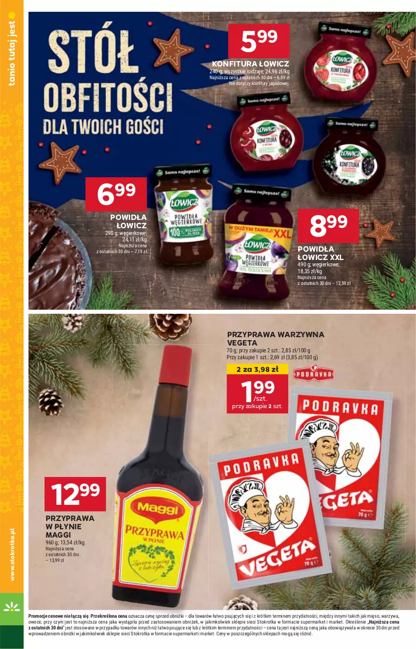 Gazetka promocyjna Stokrotka - Supermarket Opole/Radom - ważna 12.12 do 18.12.2024 - strona 28 - produkty: HP, Konfitura, Maggi, Przyprawa w płynie, Vegeta