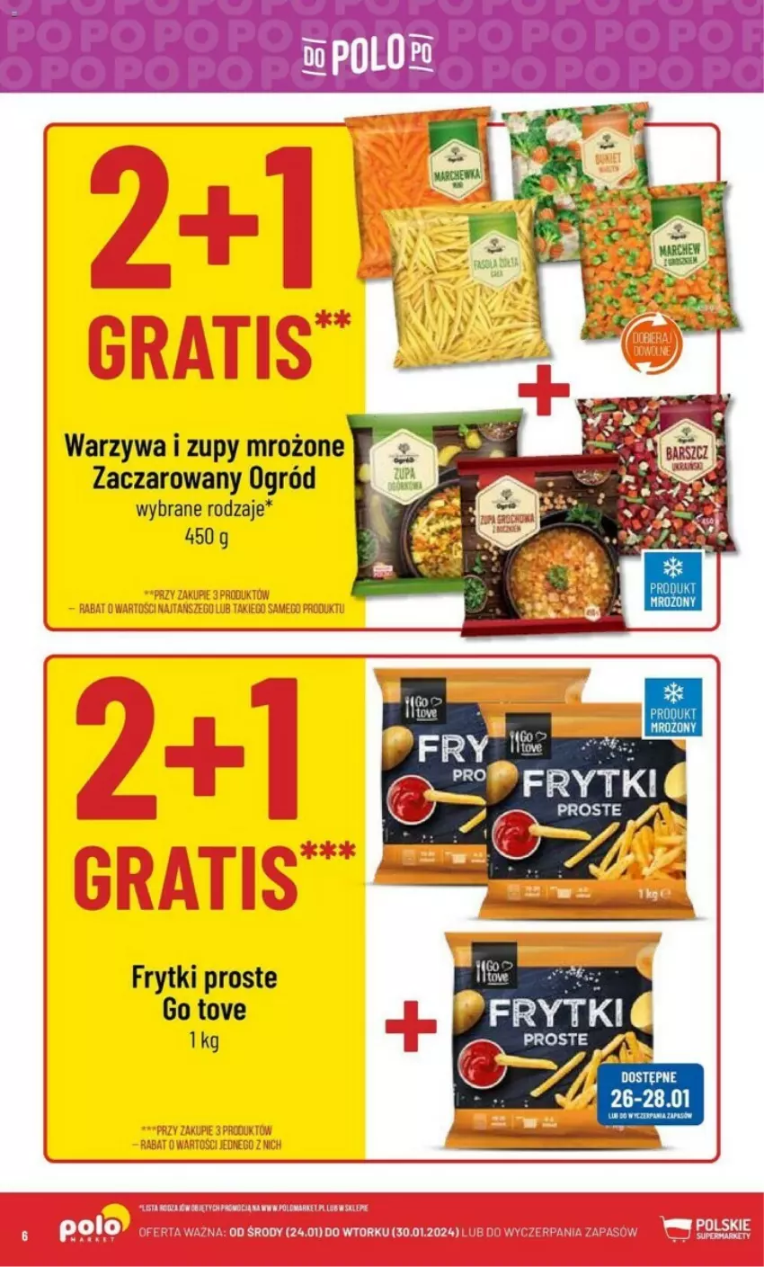 Gazetka promocyjna PoloMarket - ważna 24.01 do 30.01.2024 - strona 47 - produkty: Frytki, Ogród, Warzywa