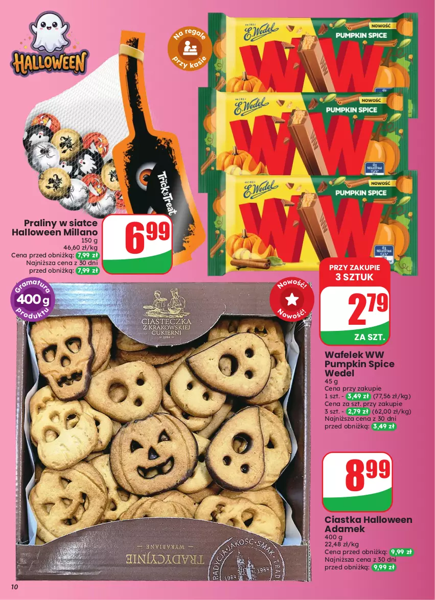 Gazetka promocyjna Dino - Gazetka 43 / 2026 - ważna 21.10 do 27.10.2026 - strona 10 - produkty: Ciastka, Praliny, Wafelek