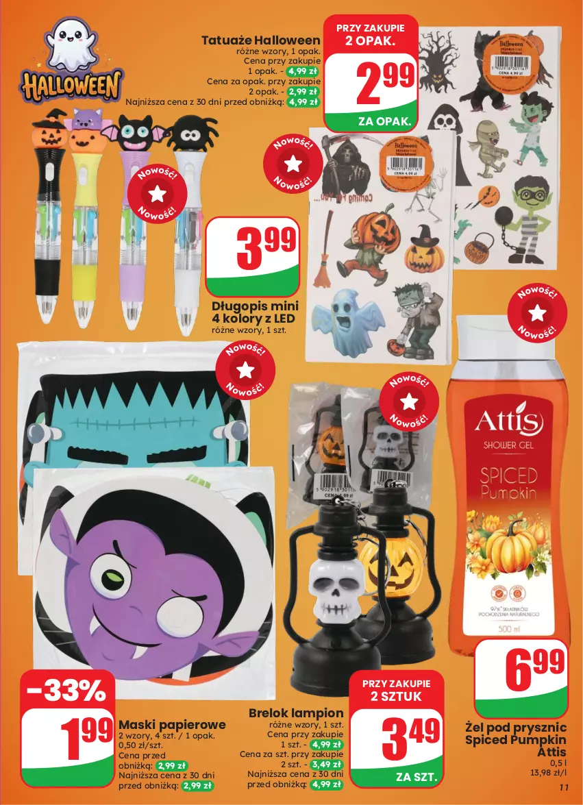 Gazetka promocyjna Dino - Gazetka 43 / 2026 - ważna 21.10 do 27.10.2026 - strona 11 - produkty: Długopis, Lampion, Papier