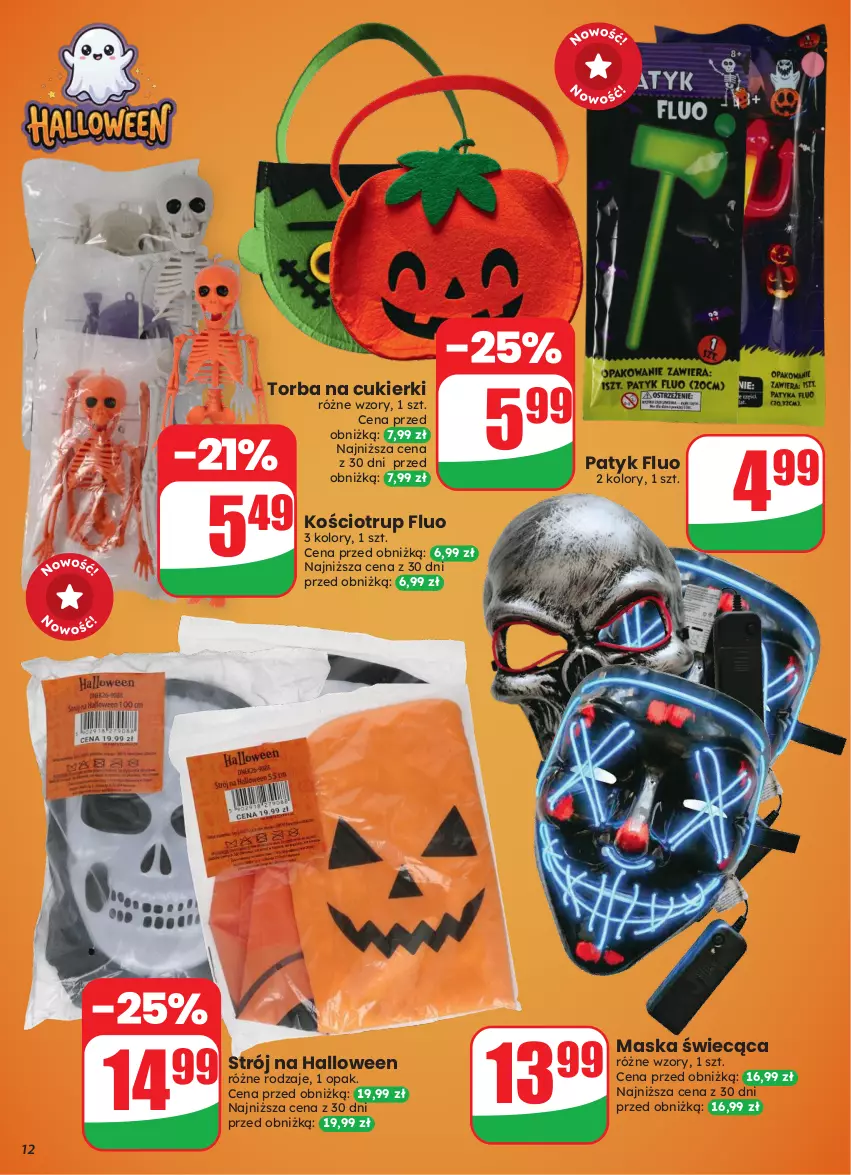 Gazetka promocyjna Dino - Gazetka 43 / 2026 - ważna 21.10 do 27.10.2026 - strona 12 - produkty: Cukier, Cukierki, Maska, Torba