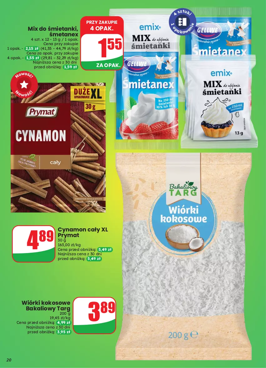 Gazetka promocyjna Dino - Gazetka 43 / 2026 - ważna 21.10 do 27.10.2026 - strona 20 - produkty: Kokos, Prymat, Wiórki kokosowe