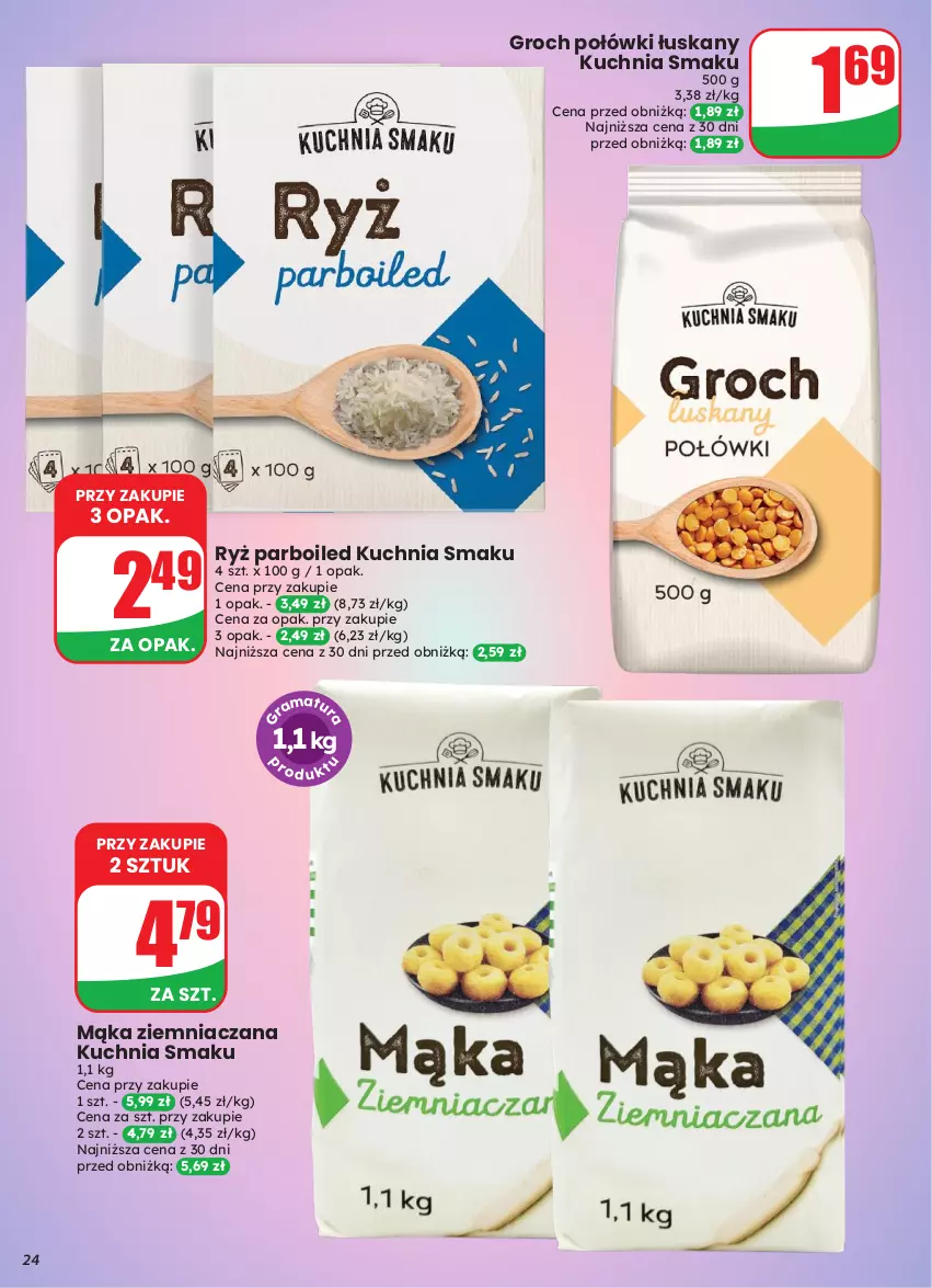 Gazetka promocyjna Dino - Gazetka 43 / 2026 - ważna 21.10 do 27.10.2026 - strona 24 - produkty: Groch, Kuchnia, Mąka, Ryż, Ryż parboiled