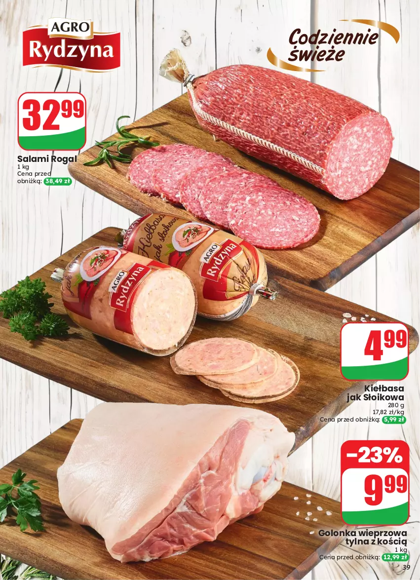 Gazetka promocyjna Dino - Gazetka 43 / 2026 - ważna 21.10 do 27.10.2026 - strona 39 - produkty: Golonka wieprzowa, Kiełbasa, Rogal, Salami