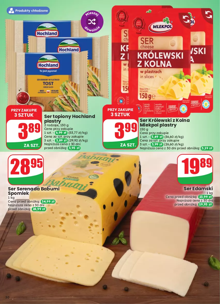 Gazetka promocyjna Dino - Gazetka 43 / 2026 - ważna 21.10 do 27.10.2026 - strona 50 - produkty: Edam, Hochland, Królewski, Ser, Ser topiony, Top