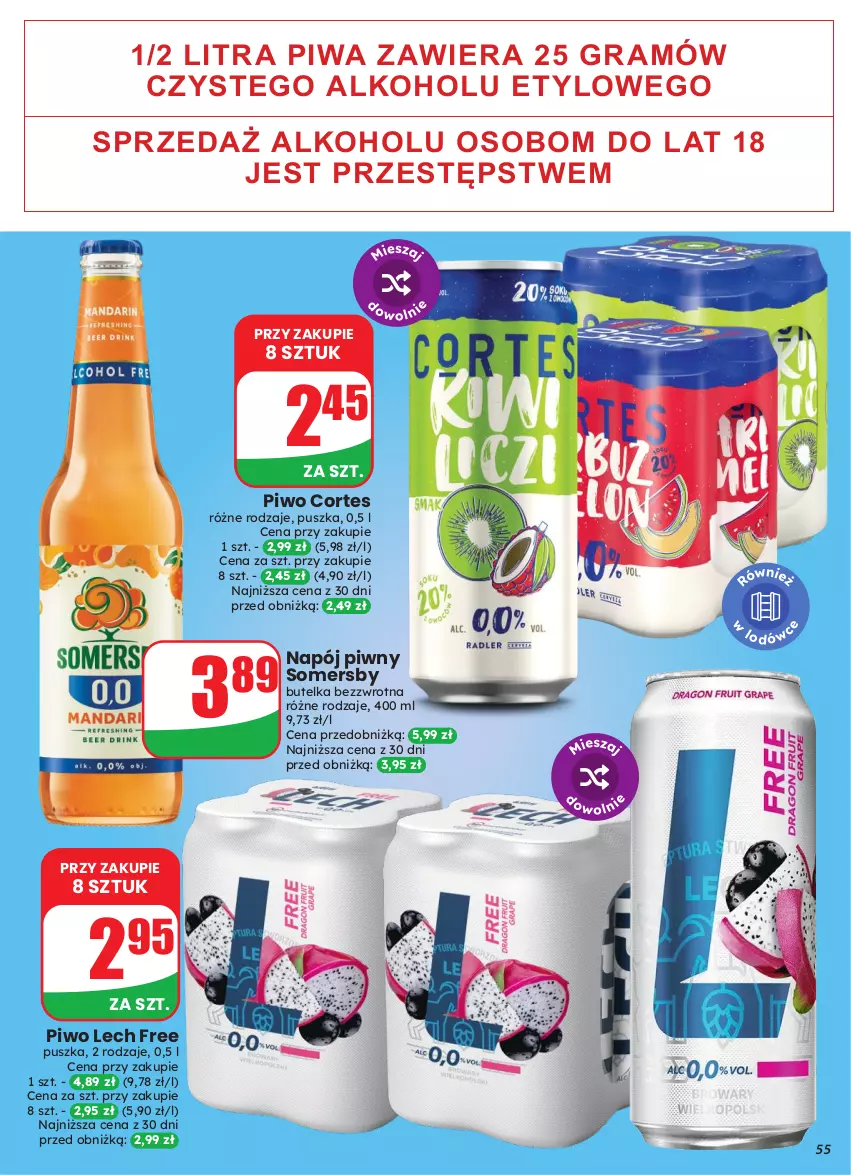 Gazetka promocyjna Dino - Gazetka 43 / 2026 - ważna 21.10 do 27.10.2026 - strona 55 - produkty: Gra, Napój, Piwa, Piwo, Somersby
