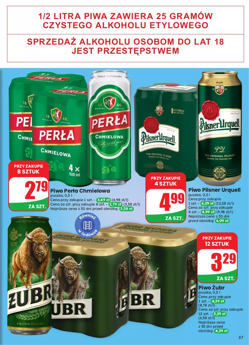 Gazetka promocyjna Dino - Gazetka 43 / 2026 - ważna 21.10 do 27.10.2026 - strona 57 - produkty: Gra, Perła, Pilsner Urquell, Piwa, Piwo