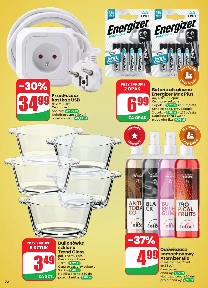 Gazetka promocyjna Dino - Gazetka 43 / 2026 - ważna 21.10 do 27.10.2026 - strona 72 - produkty: Baterie alkaliczne, Bulion, Energizer, LANA, Lion