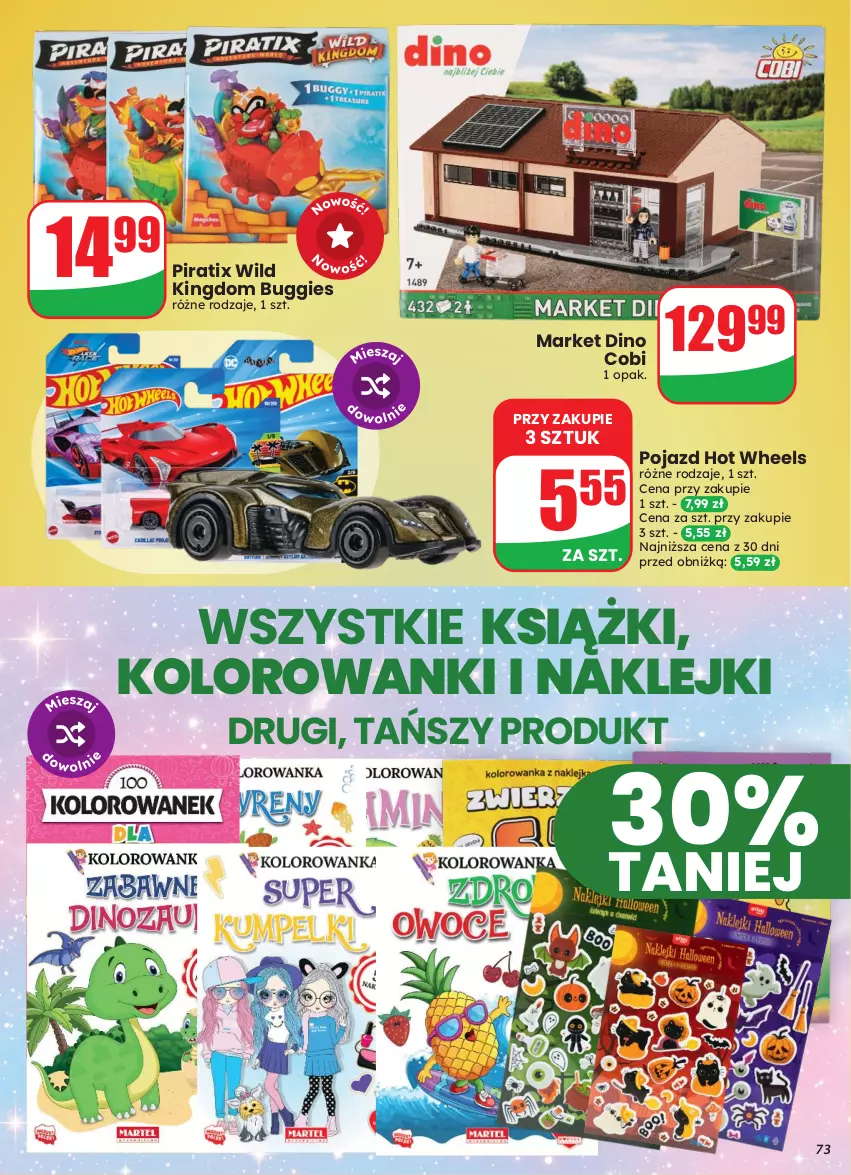 Gazetka promocyjna Dino - Gazetka 43 / 2026 - ważna 21.10 do 27.10.2026 - strona 73 - produkty: Hot Wheels, Klej, Pojazd