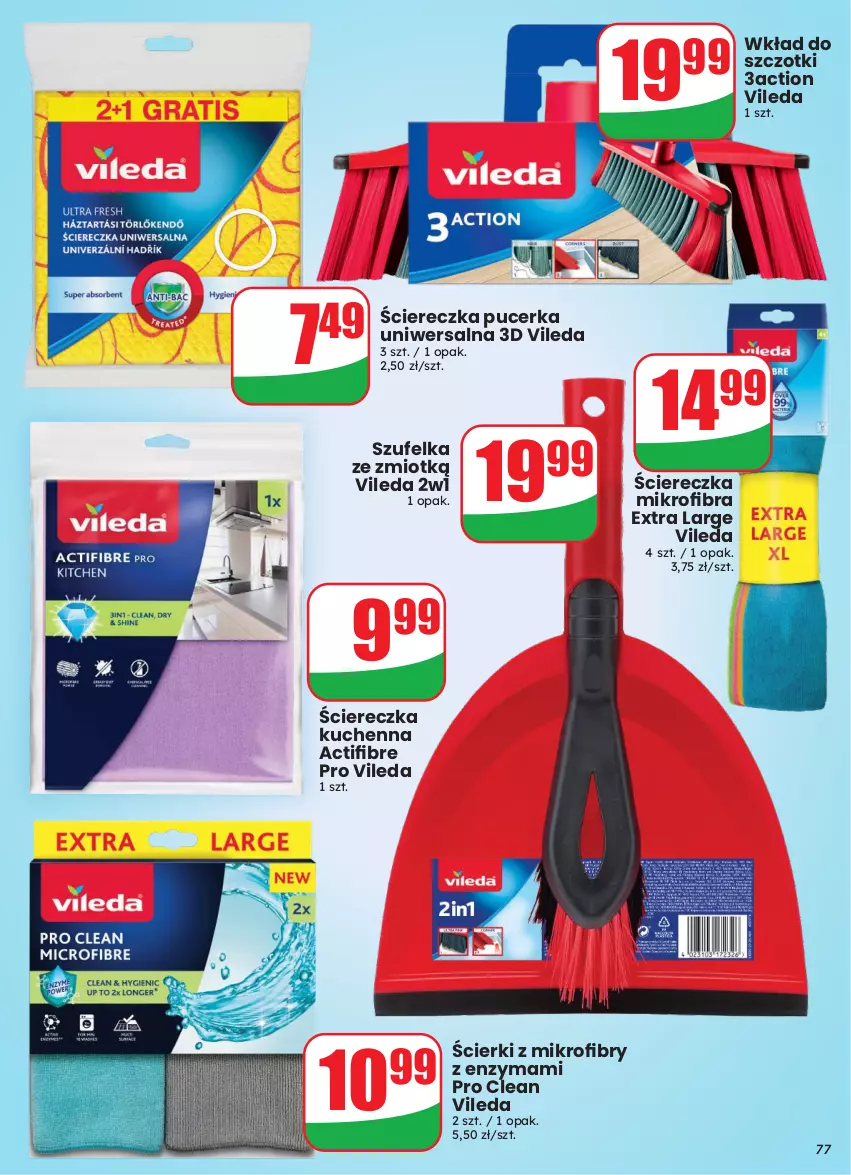 Gazetka promocyjna Dino - Gazetka 43 / 2026 - ważna 21.10 do 27.10.2026 - strona 77 - produkty: Szufelka, Vileda