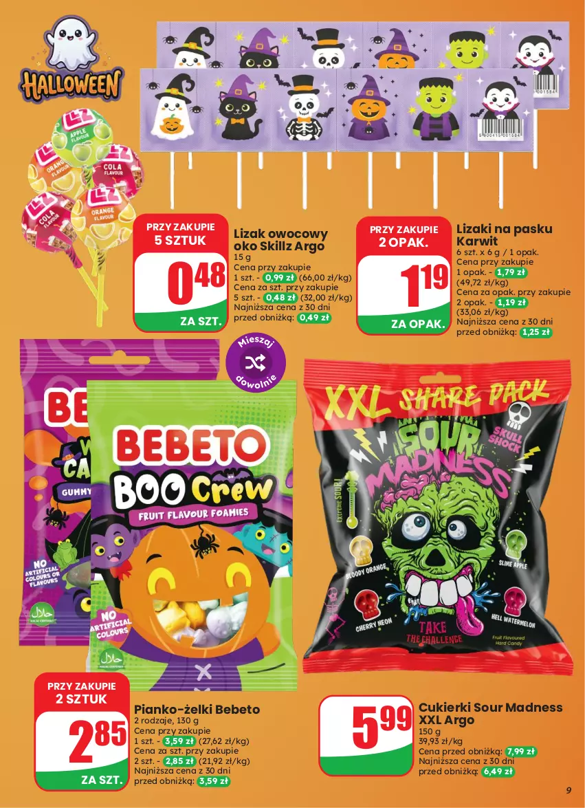 Gazetka promocyjna Dino - Gazetka 43 / 2026 - ważna 21.10 do 27.10.2026 - strona 9 - produkty: Cukier, Cukierki, Lizaki