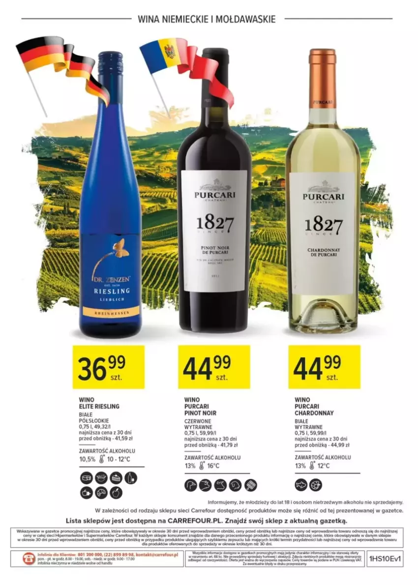 Gazetka promocyjna Carrefour - ważna 03.03 do 22.03.2025 - strona 4 - produkty: Chardonnay, Fa, HP, Pur, Taca, Wino