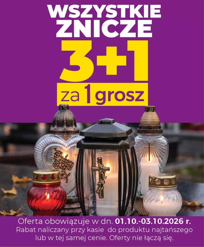 Gazetka promocyjna Topaz - Gazetka - ważna 01.10 do 07.10.2026 - strona 3 - produkty: Znicz